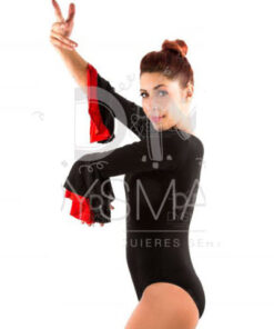 Maillot Flamenco Manga Doble Volante Adulto