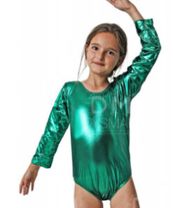 Maillot de Ballet Manga Larga Metalizado