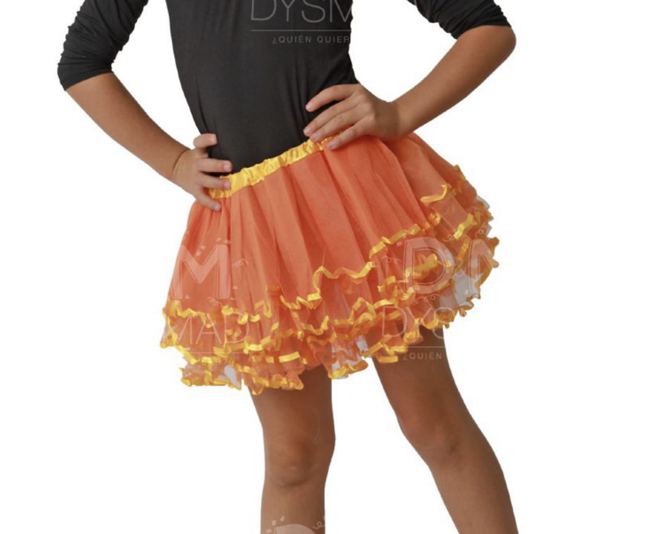 Tutú para Ballet y Danza - Falda de Tul para Mujer Color Naranja