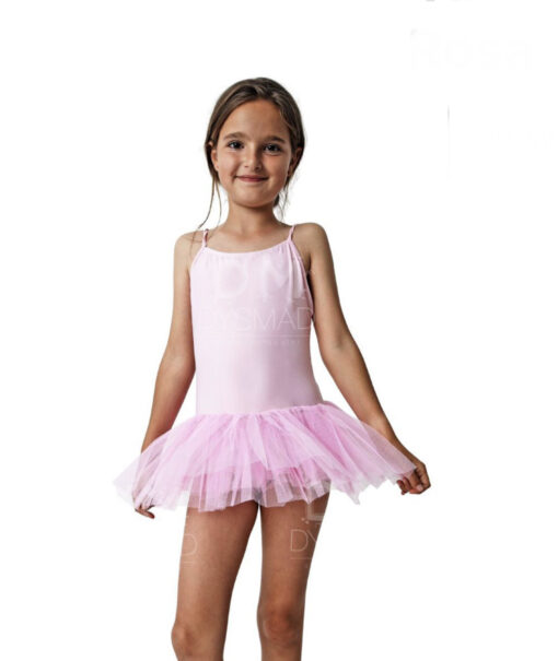 Maillot con Tutu de Ballet Infantil Básico