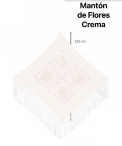 Mantón Flamenco con Flores CHD (225 cm)