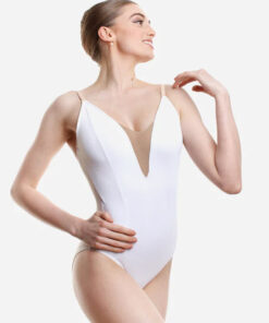 Maillot Ballet Silver Swan Escote pico