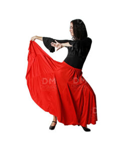 Falda Flamenco Lisa Quillas Infantil