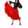 Falda Flamenco Lisa 1 Volante Adulto