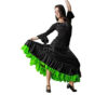 Falda Flamenco 2 Volantes Adulto