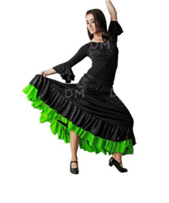 Falda Flamenco 2 Volantes Adulto