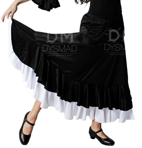 Falda Flamenco 2 Volantes Adulto