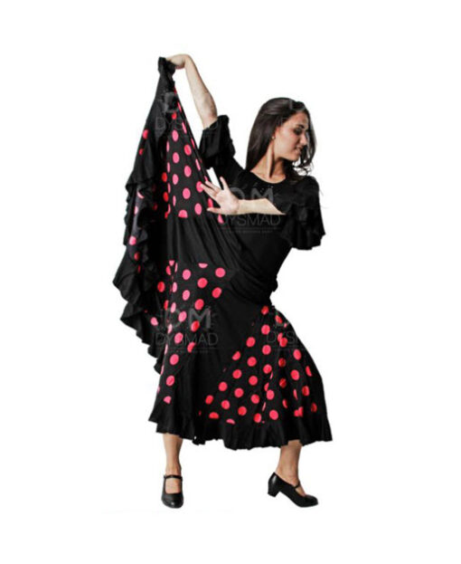 Falda Flamenco Quillas y Lunares Adulto