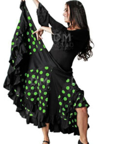 Falda Flamenco Quillas y Lunares Adulto