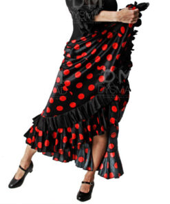 Falda Flamenco Quillas y Lunares Adulto