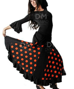 Falda Flamenco Quillas y Lunares Adulto