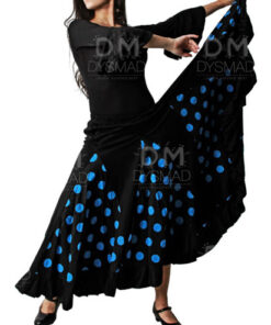 Falda Flamenco Quillas y Lunares Adulto