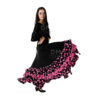 Falda Flamenco Volantes con Lunares Adulto