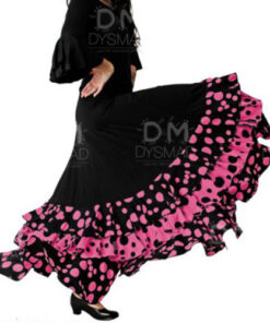 Falda Flamenco Volantes con Lunares Adulto