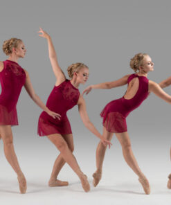 Falda Asimétrica Corta Ballet Rosa Erika