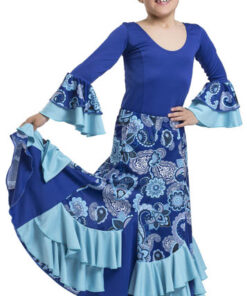 Falda Flamenca Azul Happy Dance