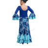 Falda Flamenca Azul Happy Dance