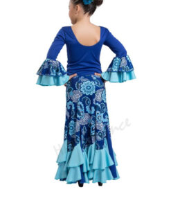 Falda Flamenca Azul Happy Dance