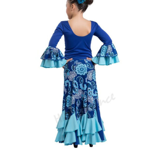 Falda Flamenca Azul Happy Dance