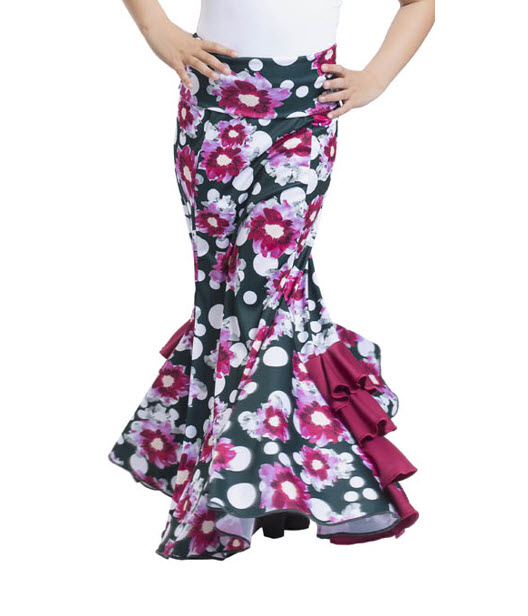 Falda flamenca flores - Ofertas moda flamenca