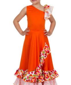 Falda Flamenca Naranja Happy Dance