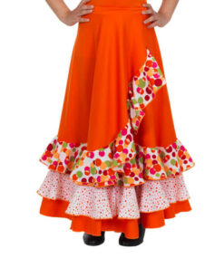 Falda Flamenca Naranja Happy Dance