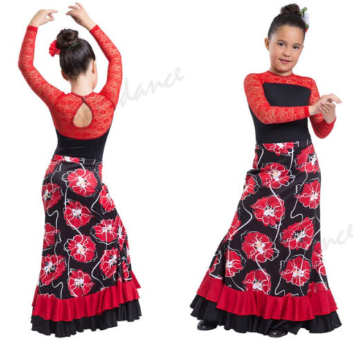 Falda Flamenca Doble Volante Happy Dance