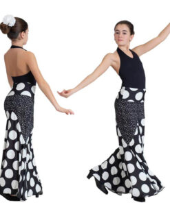 Falda Flamenco Lunar Blanco Happy Dance