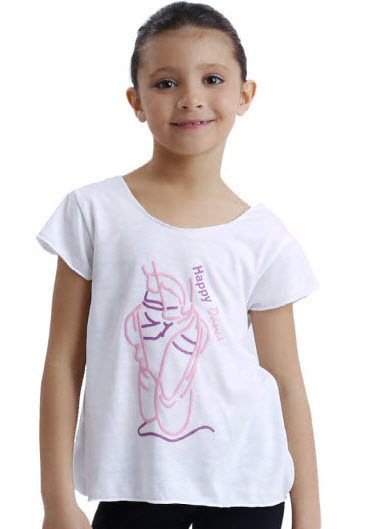 Camisetas de ballet para niña