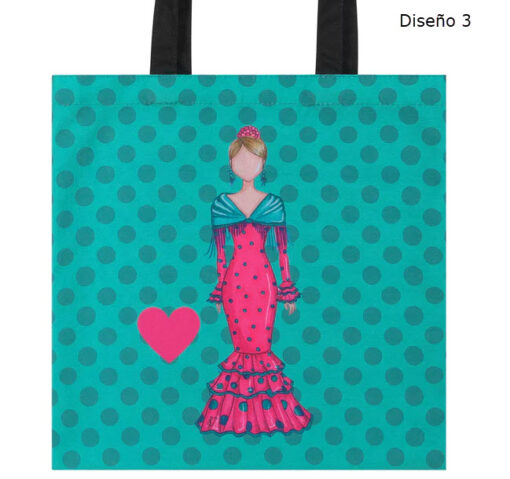 Bolsa Tela TOTE Diseños Flamencos