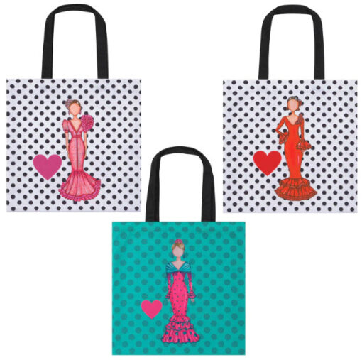 Bolsa Tela TOTE Diseños Flamencos