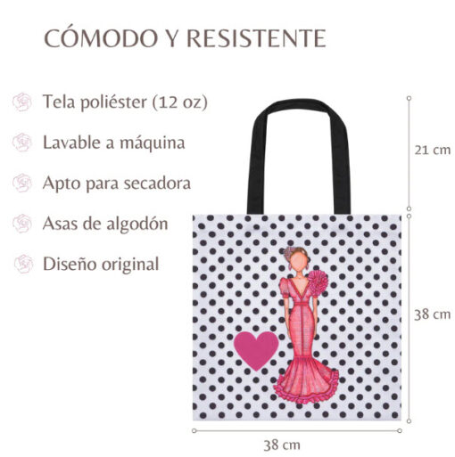 Bolsa Tela TOTE Diseños Flamencos