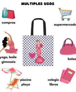 Bolsa Tela TOTE Diseños Flamencos