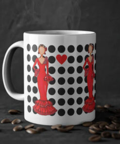 Taza Cerámica Diseños Flamencos