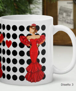 Taza Cerámica Diseños Flamencos