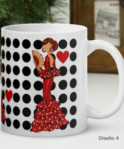 Taza Cerámica Diseños Flamencos