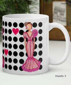 Taza Cerámica Diseños Flamencos