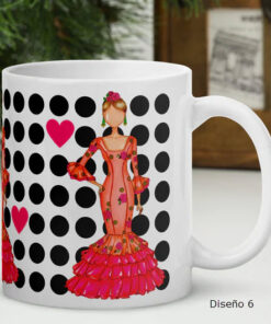 Taza Cerámica Diseños Flamencos