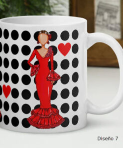 Taza Cerámica Diseños Flamencos