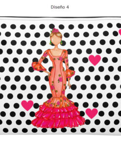 Neceser Tela Diseños Flamencos