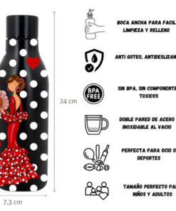 Botella Térmica Diseños Flamencos