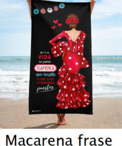 Toalla Secado Rápido Diseños Flamencos
