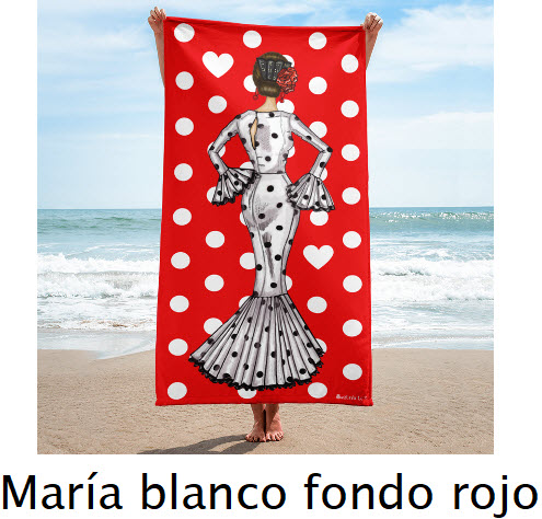 Toalla Secado Rápido Diseños Flamencos