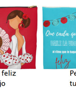 Neceser Tela Diseños Flamencos