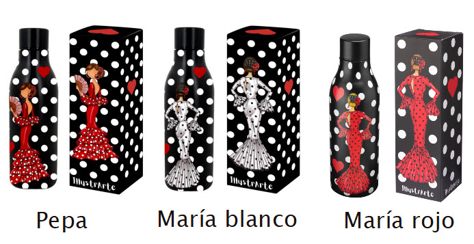 Botella Térmica Diseños Flamencos