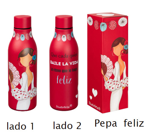 Botella Térmica Diseños Flamencos