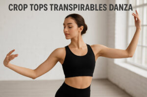 crop tops transpirables danza