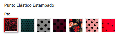 punto elastico estampado