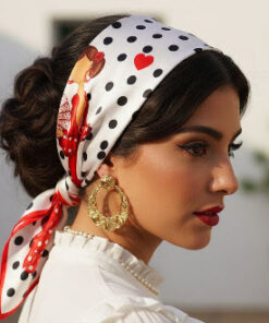 Pañuelo Seda Diseño Flamenco